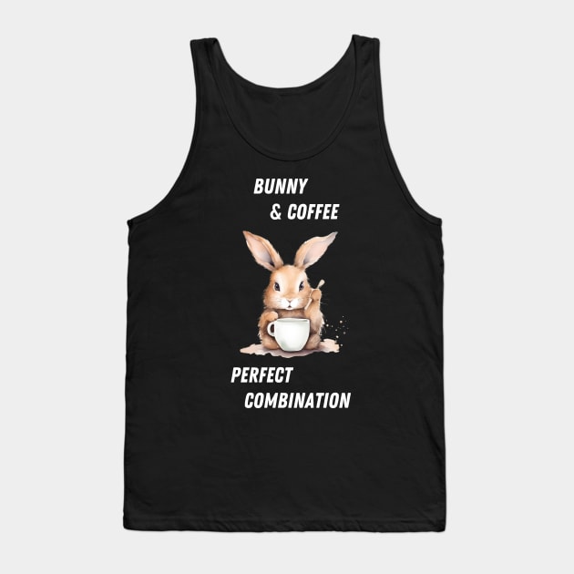 bunny and coffee - perfect combination Tank Top by in leggings